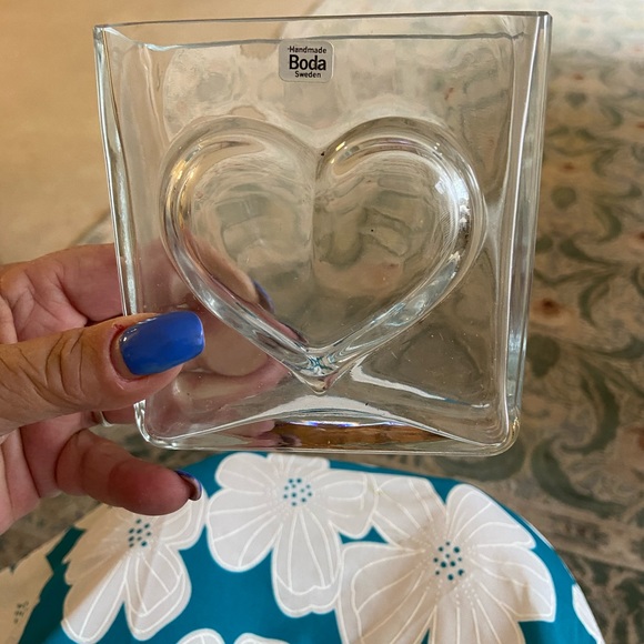 Swedish BODA thick grade glass vase - Picture 3 of 6